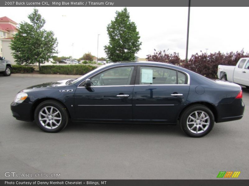 Ming Blue Metallic / Titanium Gray 2007 Buick Lucerne CXL