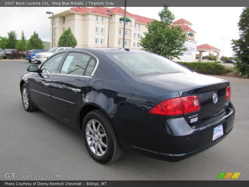 Ming Blue Metallic / Titanium Gray 2007 Buick Lucerne CXL