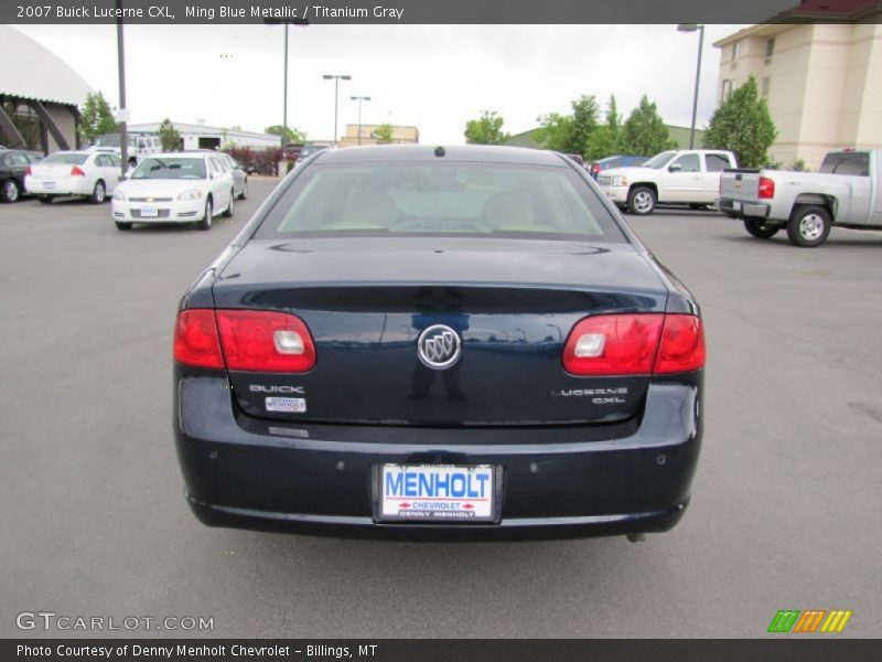Ming Blue Metallic / Titanium Gray 2007 Buick Lucerne CXL