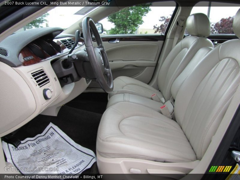 Ming Blue Metallic / Titanium Gray 2007 Buick Lucerne CXL
