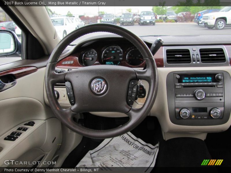 Ming Blue Metallic / Titanium Gray 2007 Buick Lucerne CXL