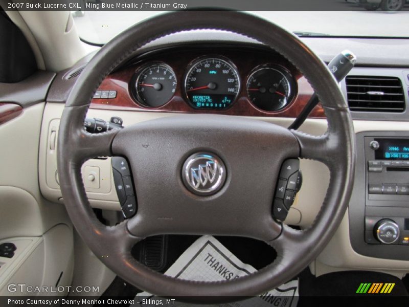 Ming Blue Metallic / Titanium Gray 2007 Buick Lucerne CXL
