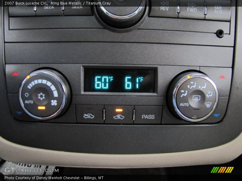Ming Blue Metallic / Titanium Gray 2007 Buick Lucerne CXL