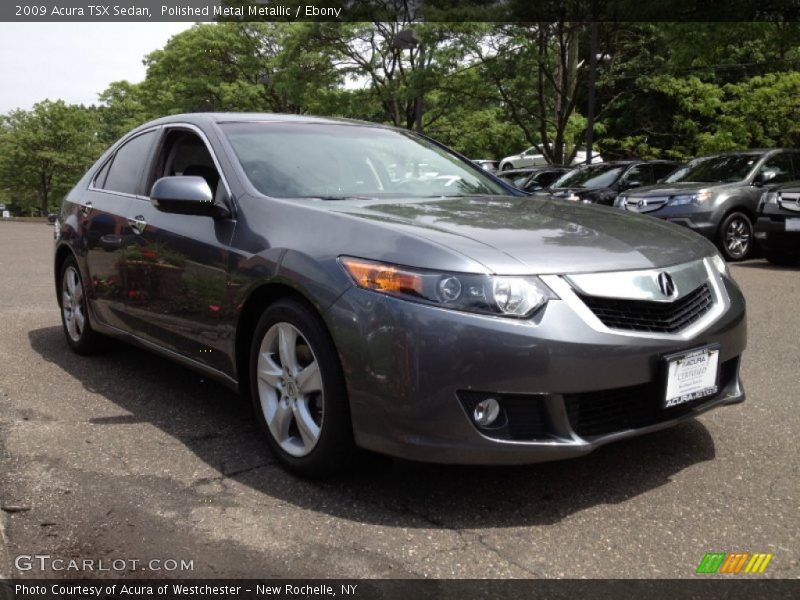 Polished Metal Metallic / Ebony 2009 Acura TSX Sedan