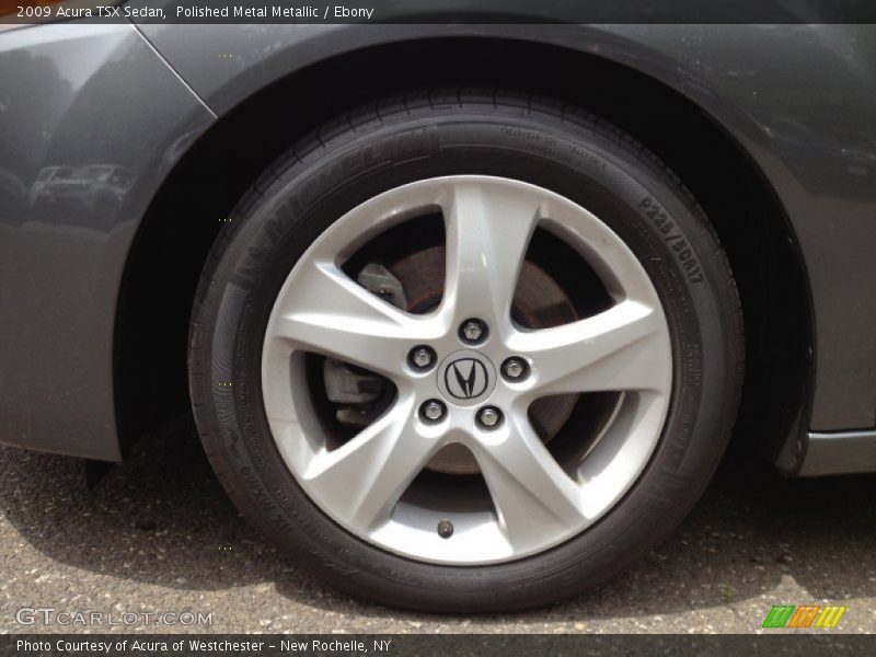 Polished Metal Metallic / Ebony 2009 Acura TSX Sedan