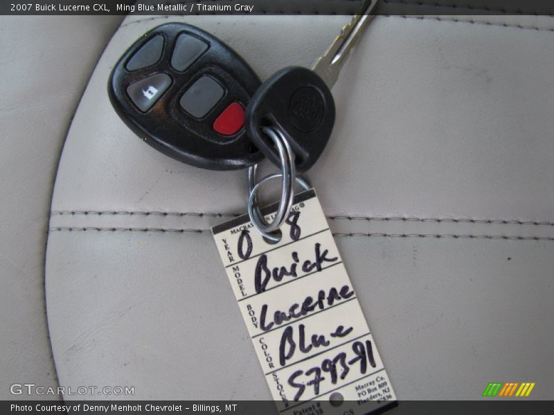 Ming Blue Metallic / Titanium Gray 2007 Buick Lucerne CXL