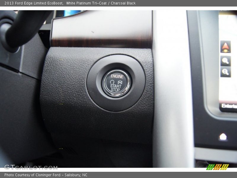 White Platinum Tri-Coat / Charcoal Black 2013 Ford Edge Limited EcoBoost