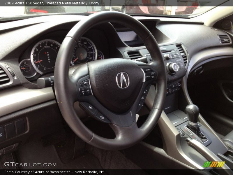 Polished Metal Metallic / Ebony 2009 Acura TSX Sedan