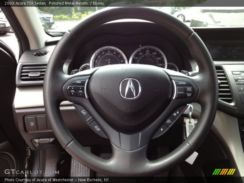 Polished Metal Metallic / Ebony 2009 Acura TSX Sedan