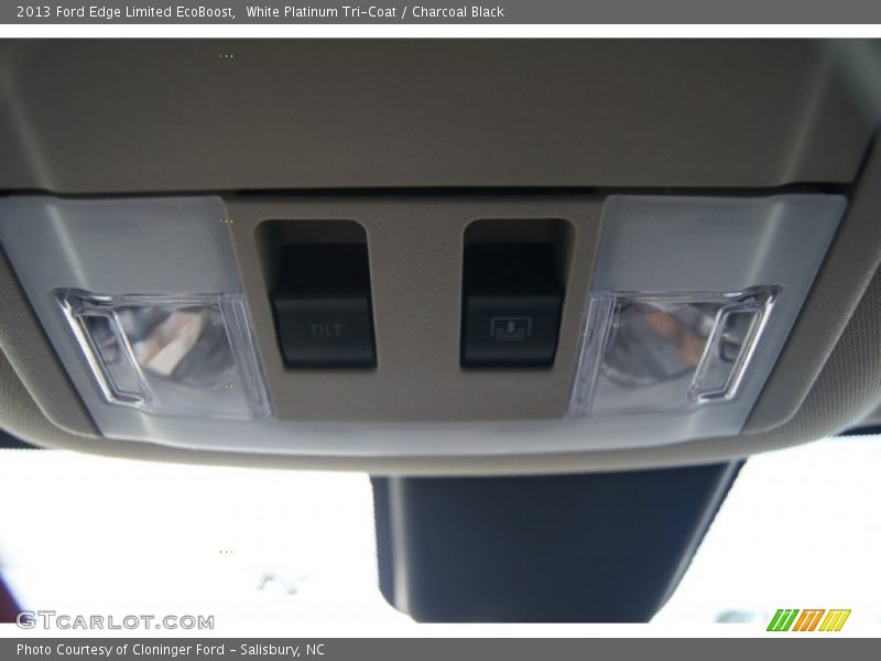 White Platinum Tri-Coat / Charcoal Black 2013 Ford Edge Limited EcoBoost