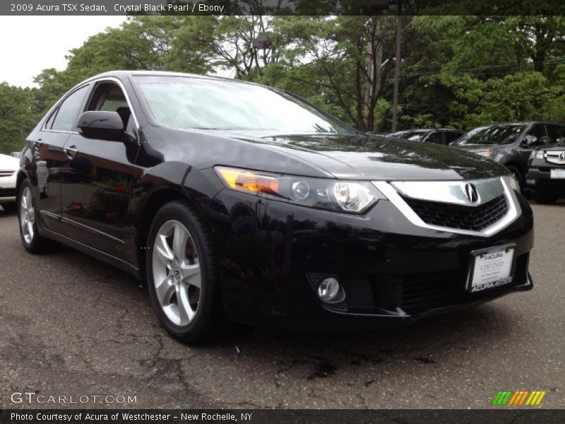 Crystal Black Pearl / Ebony 2009 Acura TSX Sedan