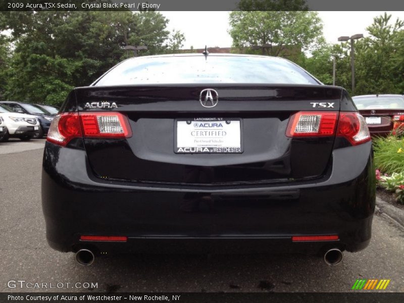 Crystal Black Pearl / Ebony 2009 Acura TSX Sedan