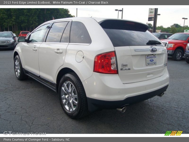 White Platinum Tri-Coat / Charcoal Black 2013 Ford Edge Limited EcoBoost