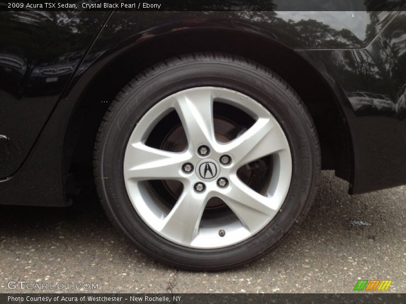 Crystal Black Pearl / Ebony 2009 Acura TSX Sedan