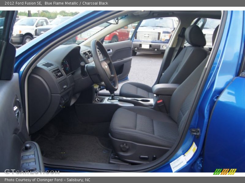 Blue Flame Metallic / Charcoal Black 2012 Ford Fusion SE