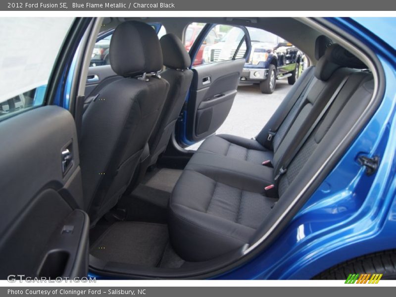 Blue Flame Metallic / Charcoal Black 2012 Ford Fusion SE