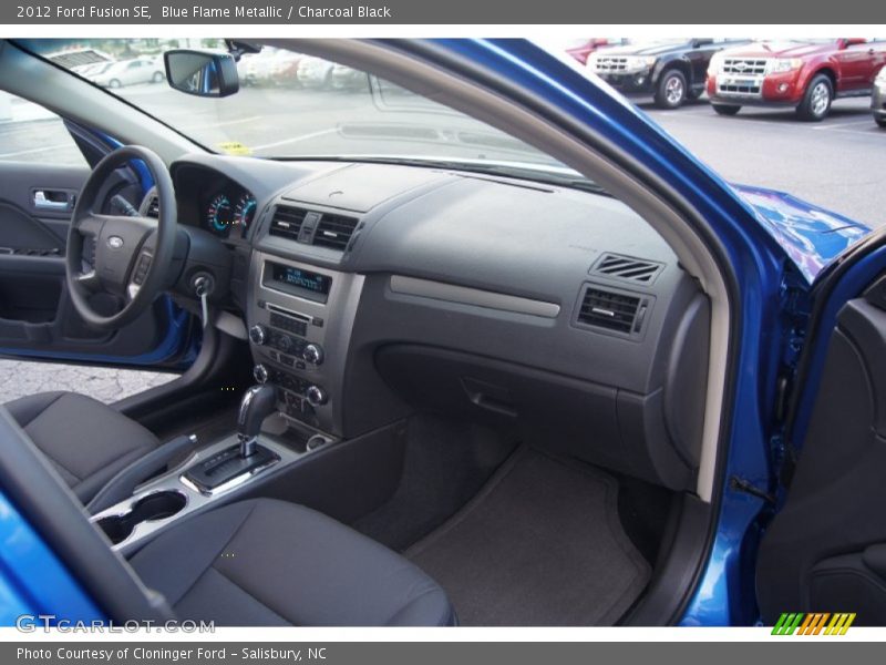 Blue Flame Metallic / Charcoal Black 2012 Ford Fusion SE