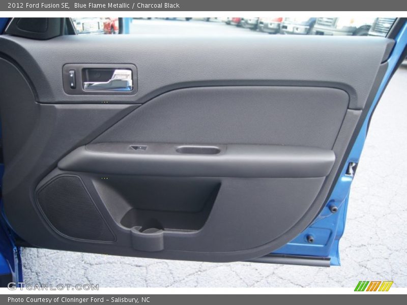 Blue Flame Metallic / Charcoal Black 2012 Ford Fusion SE