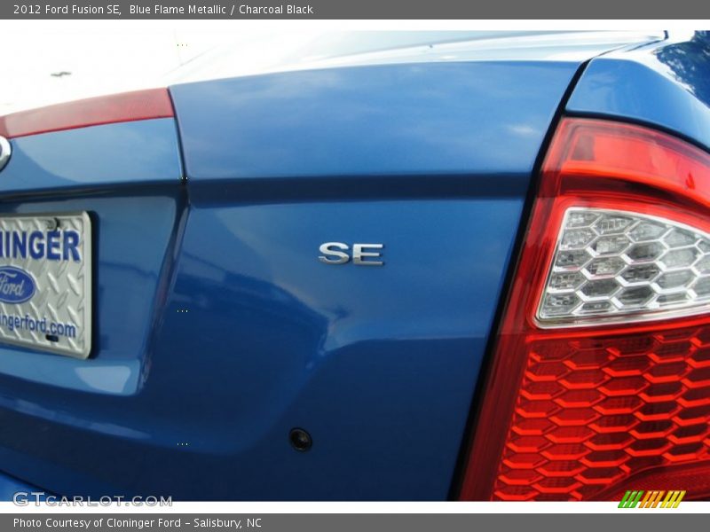 Blue Flame Metallic / Charcoal Black 2012 Ford Fusion SE