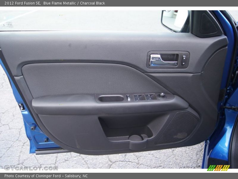 Blue Flame Metallic / Charcoal Black 2012 Ford Fusion SE
