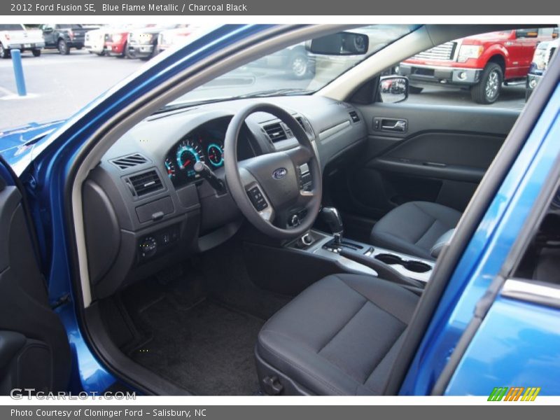 Blue Flame Metallic / Charcoal Black 2012 Ford Fusion SE