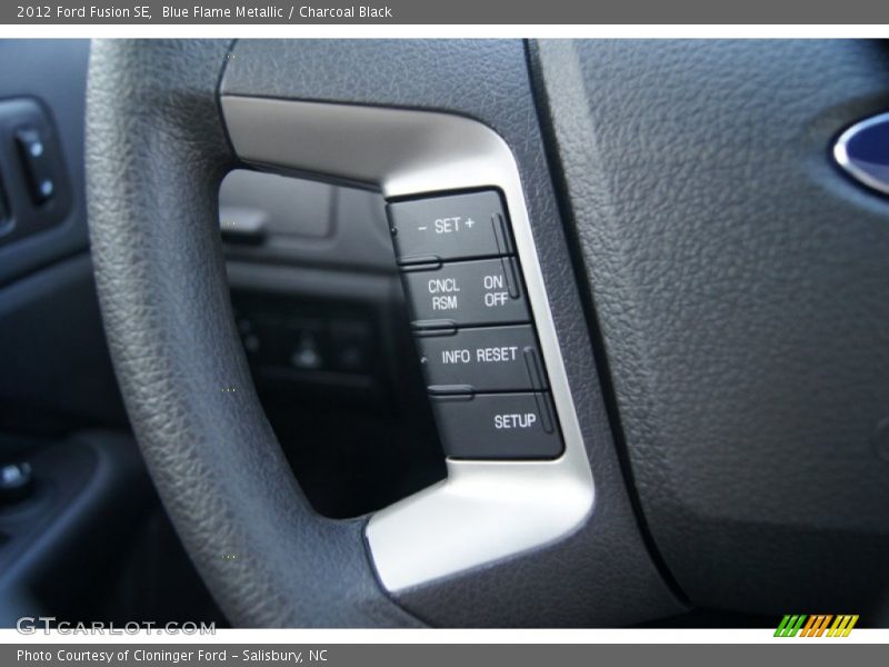 Blue Flame Metallic / Charcoal Black 2012 Ford Fusion SE