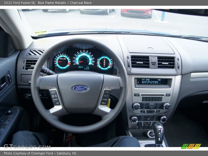 Blue Flame Metallic / Charcoal Black 2012 Ford Fusion SE