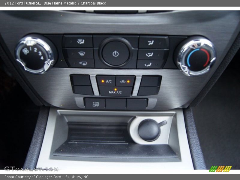 Blue Flame Metallic / Charcoal Black 2012 Ford Fusion SE