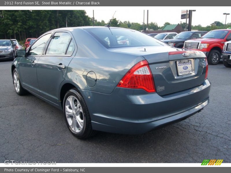 Steel Blue Metallic / Charcoal Black 2012 Ford Fusion SE