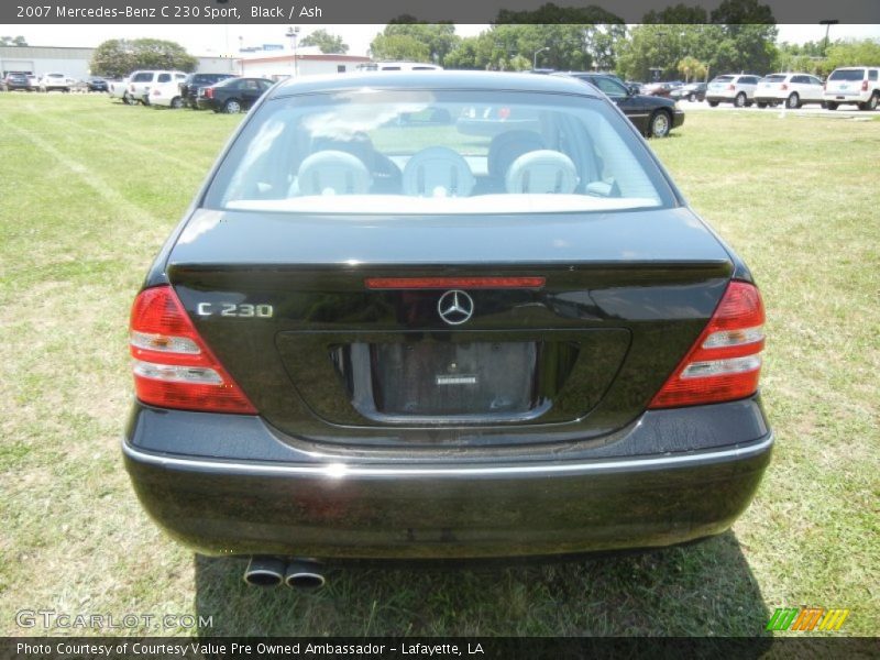 Black / Ash 2007 Mercedes-Benz C 230 Sport