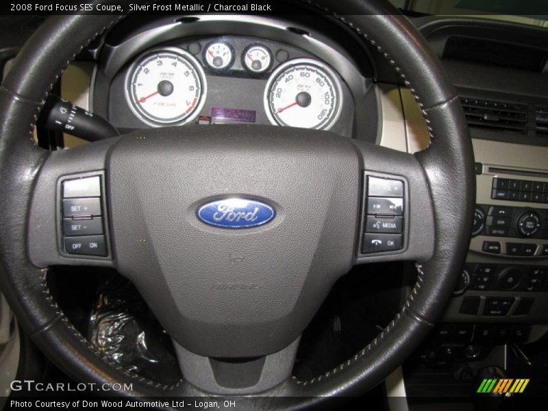 Silver Frost Metallic / Charcoal Black 2008 Ford Focus SES Coupe