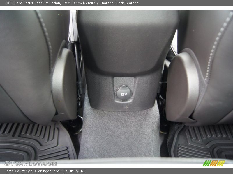 Red Candy Metallic / Charcoal Black Leather 2012 Ford Focus Titanium Sedan