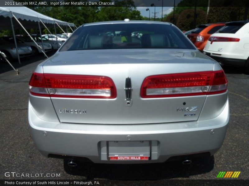 Ingot Silver Metallic / Dark Charcoal 2011 Lincoln MKZ AWD
