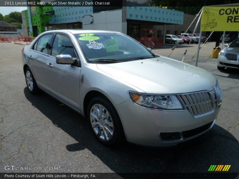 Ingot Silver Metallic / Dark Charcoal 2011 Lincoln MKZ AWD