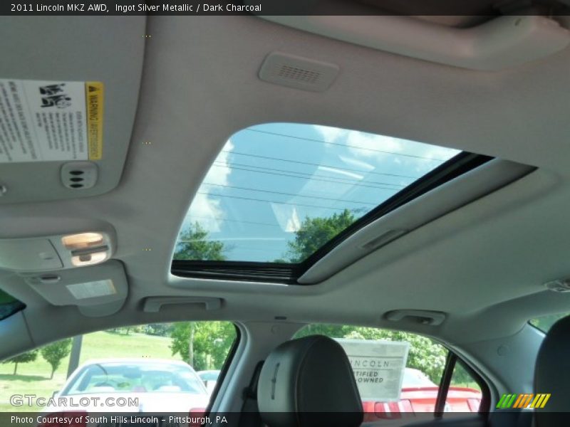 Ingot Silver Metallic / Dark Charcoal 2011 Lincoln MKZ AWD