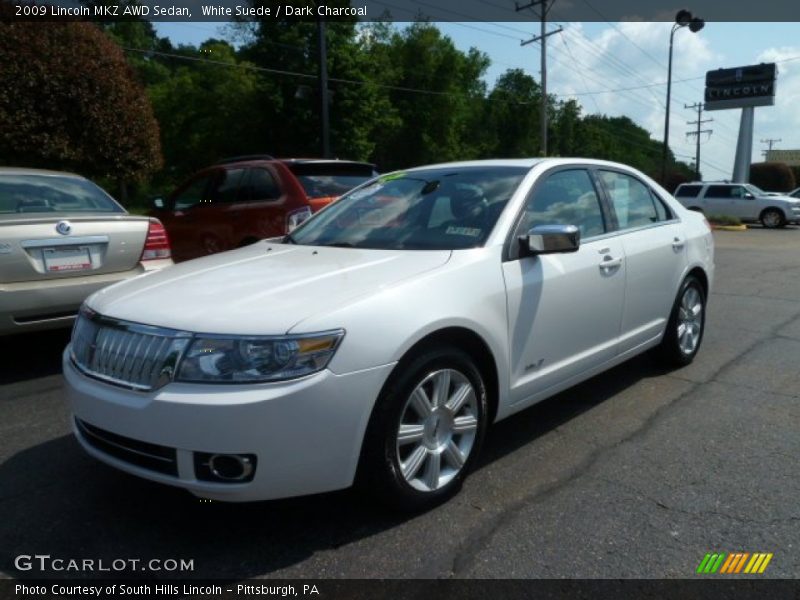 White Suede / Dark Charcoal 2009 Lincoln MKZ AWD Sedan
