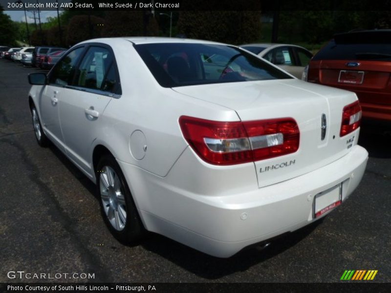 White Suede / Dark Charcoal 2009 Lincoln MKZ AWD Sedan