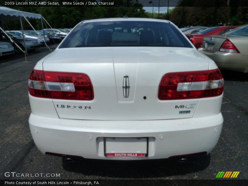 White Suede / Dark Charcoal 2009 Lincoln MKZ AWD Sedan