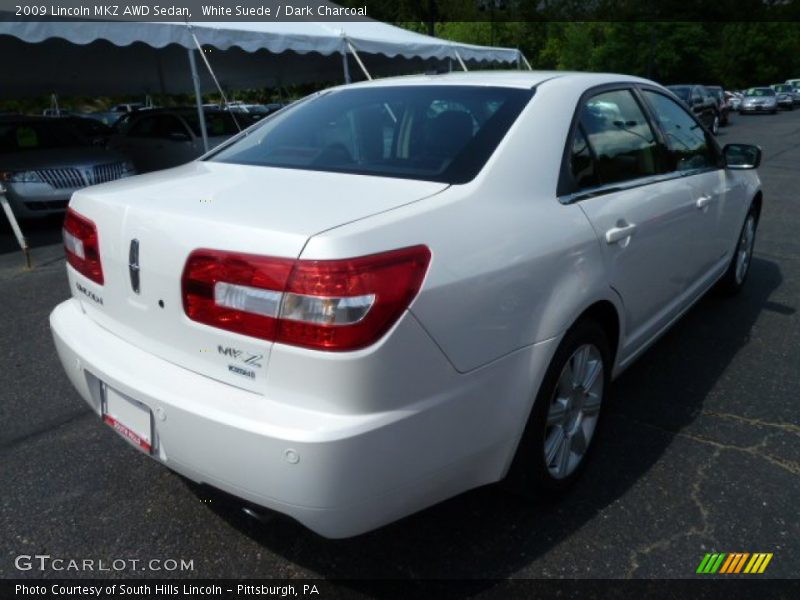 White Suede / Dark Charcoal 2009 Lincoln MKZ AWD Sedan