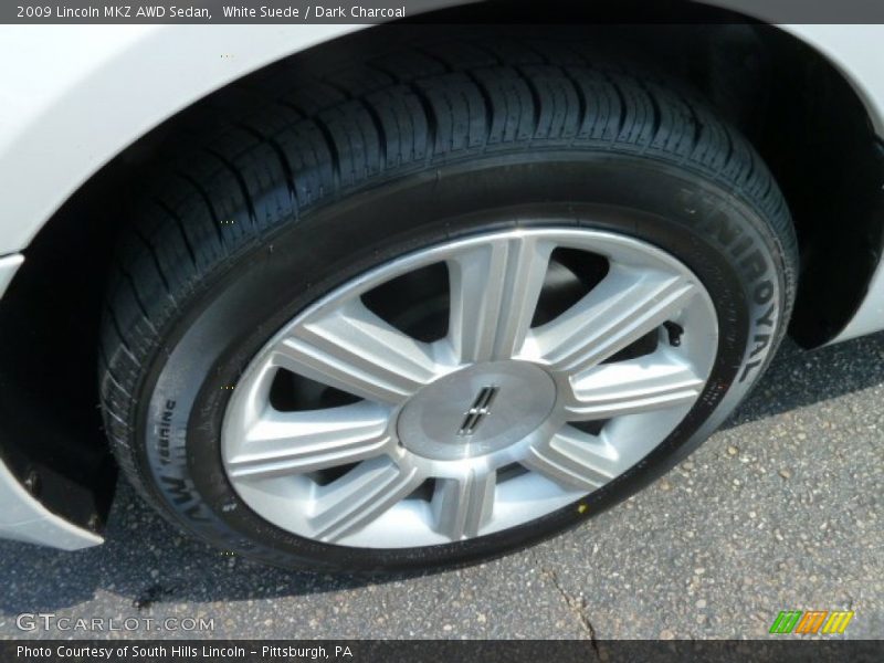 White Suede / Dark Charcoal 2009 Lincoln MKZ AWD Sedan