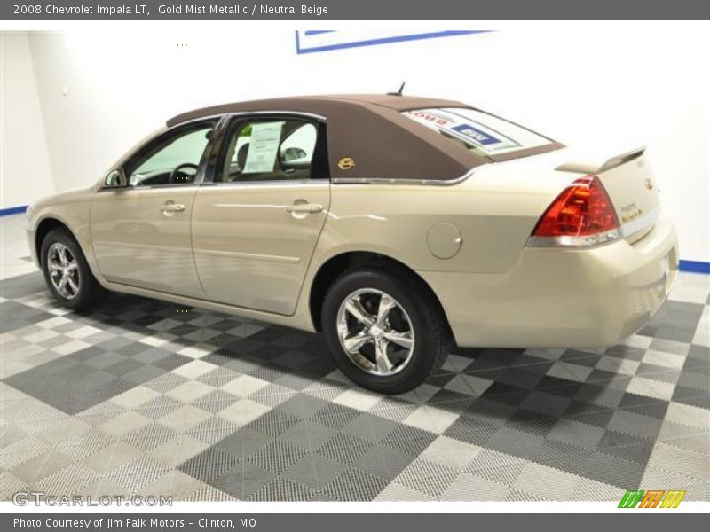 Gold Mist Metallic / Neutral Beige 2008 Chevrolet Impala LT