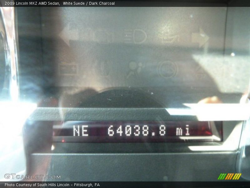 White Suede / Dark Charcoal 2009 Lincoln MKZ AWD Sedan