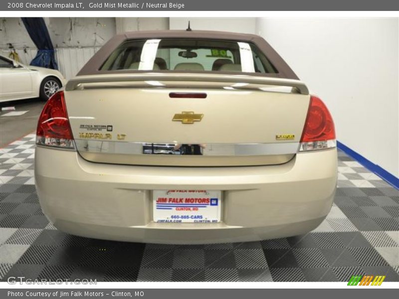Gold Mist Metallic / Neutral Beige 2008 Chevrolet Impala LT