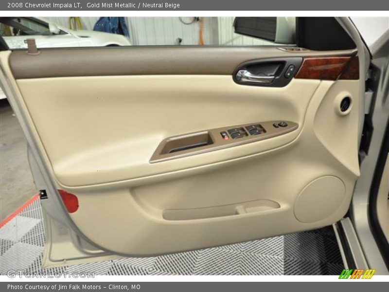 Gold Mist Metallic / Neutral Beige 2008 Chevrolet Impala LT