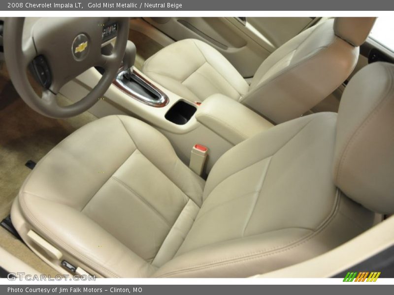 Gold Mist Metallic / Neutral Beige 2008 Chevrolet Impala LT
