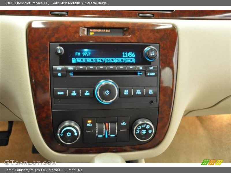 Gold Mist Metallic / Neutral Beige 2008 Chevrolet Impala LT