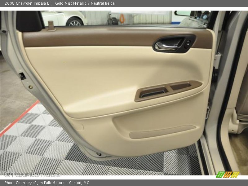 Gold Mist Metallic / Neutral Beige 2008 Chevrolet Impala LT