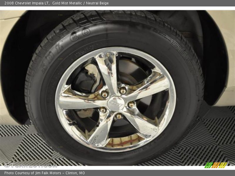 Gold Mist Metallic / Neutral Beige 2008 Chevrolet Impala LT
