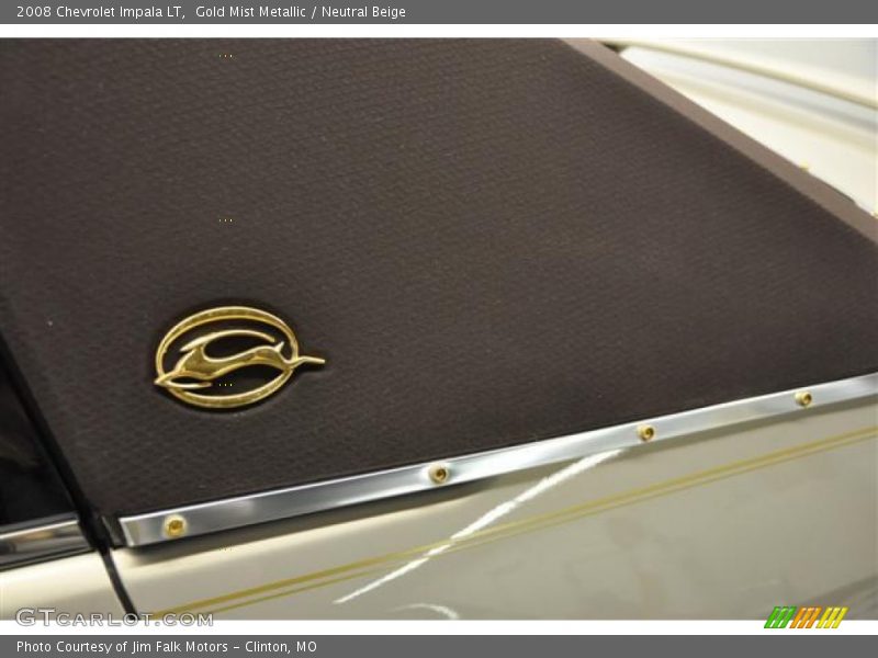 Gold Mist Metallic / Neutral Beige 2008 Chevrolet Impala LT