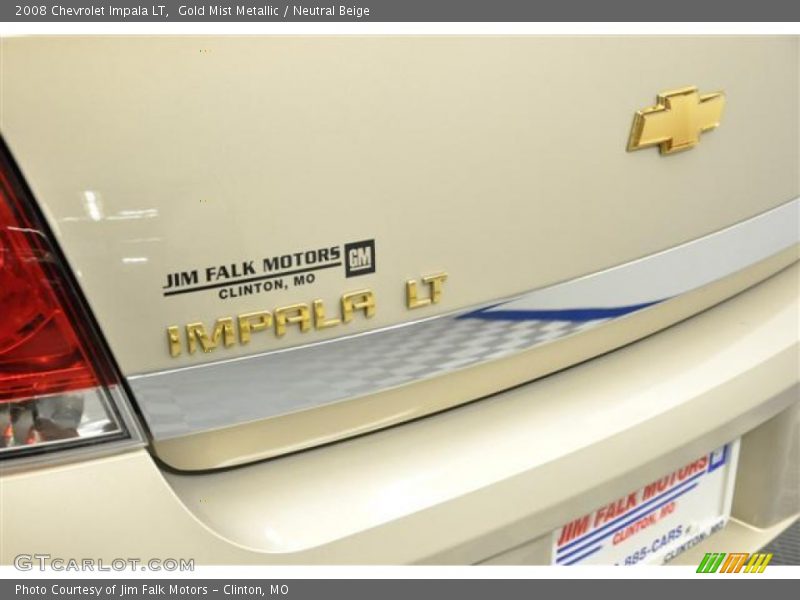 Gold Mist Metallic / Neutral Beige 2008 Chevrolet Impala LT